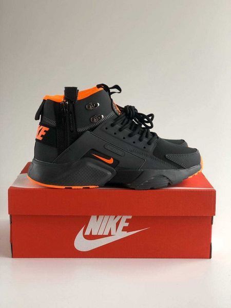 Кросівки Nike Huarache X Acronym Mid Black Orange Termo (термо) 01629-Помаранчевий-36 фото