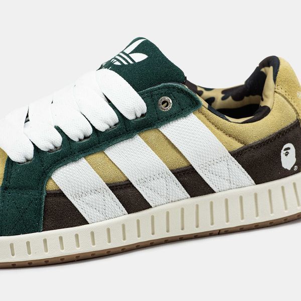 Кросівки Adidas LWST x Bape Beige Green White Brown 17758-Жовтий-36 фото