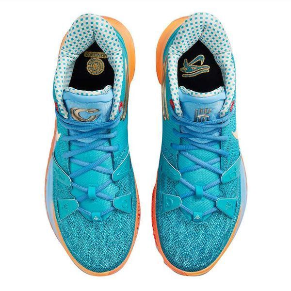Кросівки Nike Kyrie 7 Blue Orange Gold 16398-Блакитний-42 фото