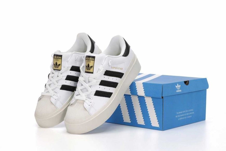 Кросівки Adidas Superstar Platform Bonega Black White 10625-Білий-40 фото