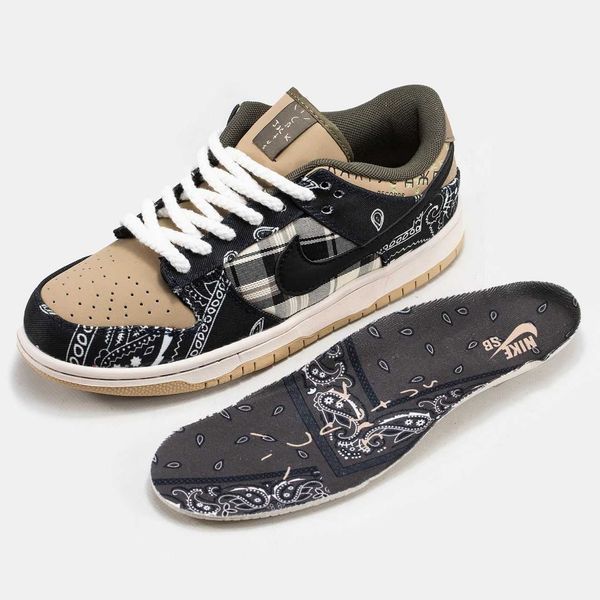 Кросівки Nike SB Dunk Low x Travis Scott Cactus Jack 04726-Бежевий-36 фото
