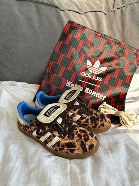 Кросівки Adidas Samba х Wales & Bones Black Ponny 14846-Леопардовий-36 фото