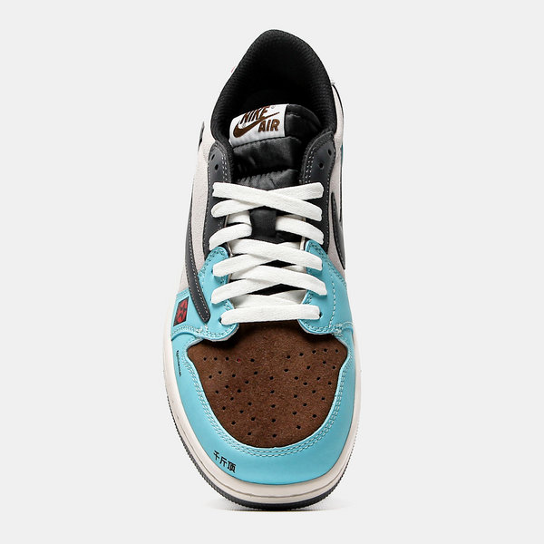 Кросівки Jordan 1 Low Jackboys Cactus Jack 13275-Блакитний-36 фото