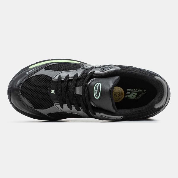 Кросівки NB New Balance 2002R Black Silver Green 09450-Чорний-36 фото