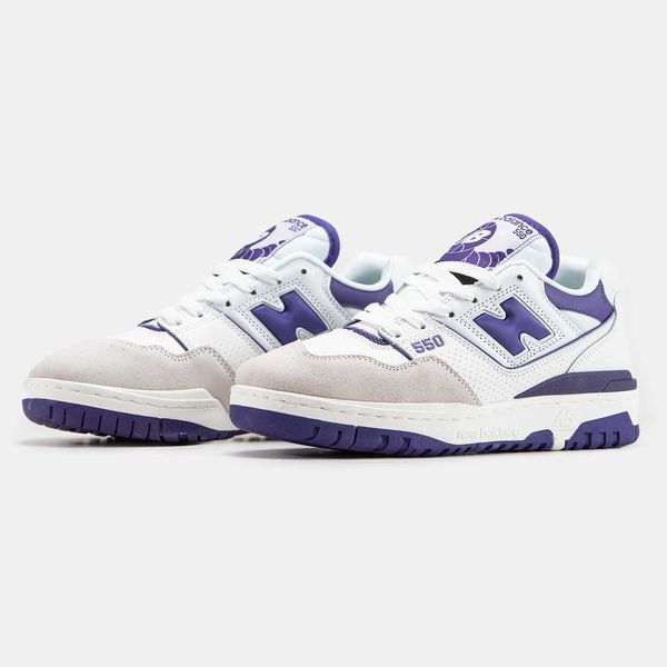 Кросівки NB New Balance 550 White Purple 07903-Фіолетовий-36 фото