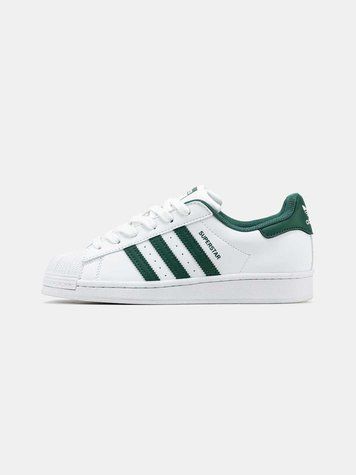 Кросівки Adidas Superstar White Green 17453-Зелений-36 фото