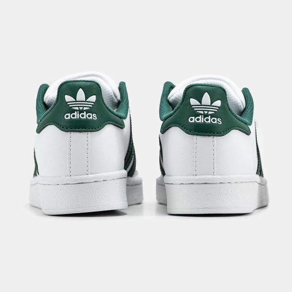 Кросівки Adidas Superstar White Green 17453-Зелений-36 фото