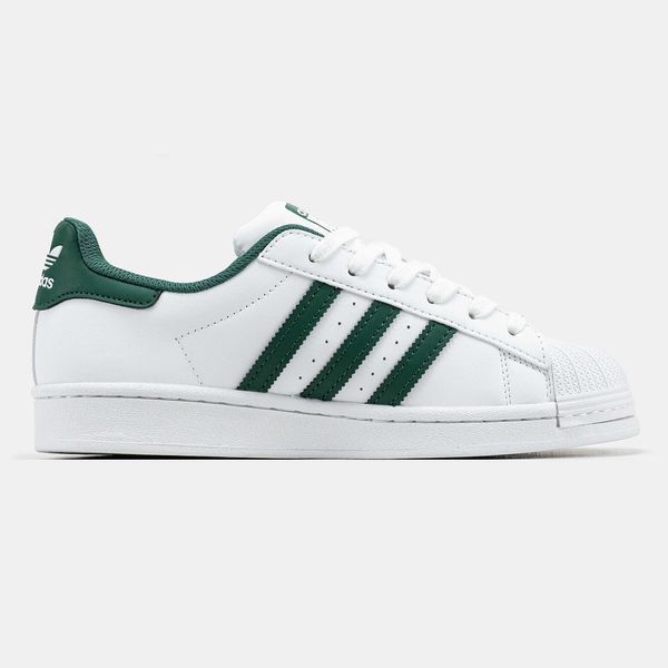 Кросівки Adidas Superstar White Green 17453-Зелений-36 фото