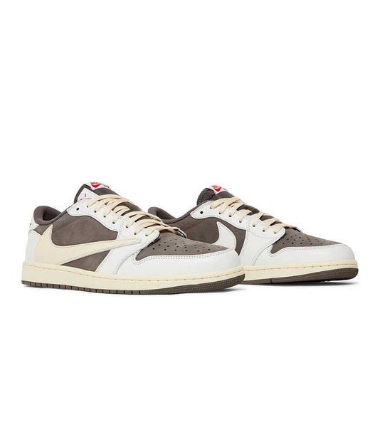 Кросівки Jordan 1 Retro Low x Travis Scott Low OG &ldquo;Reverse Mocha&rdquo; 09257-Бежевий-36 фото