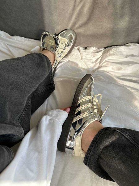 Кросівки Adidas Samba х Wales & Bones Silver 14851-Сріблястий-36 фото