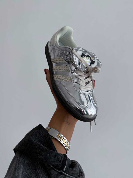 Кросівки Adidas Samba х Wales & Bones Silver 14851-Сріблястий-36 фото