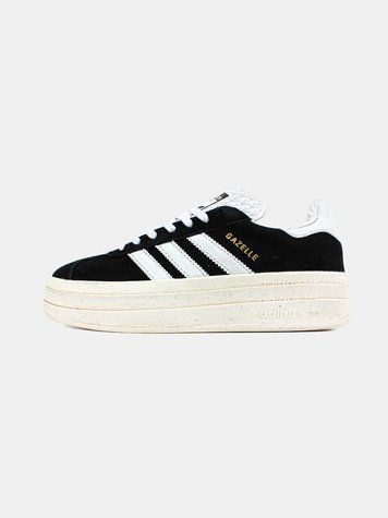Кросівки Adidas Gazelle Bold Platform Black White 11515-Чорний-39 фото