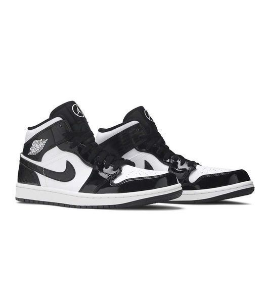 Кросівки Jordan Retro 1 Black White Carbon 06021-Чорний-36 фото