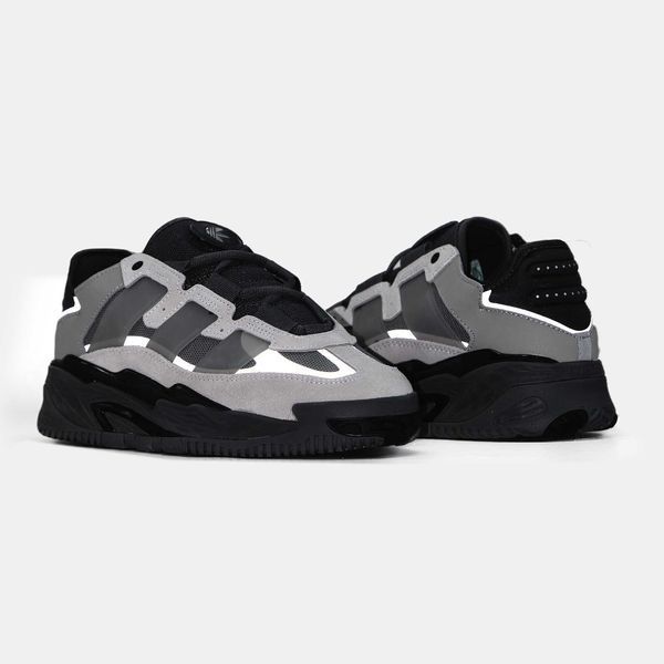 Кросівки Adidas NiteBall Grey Black 09843-Темно-сірий-36 фото