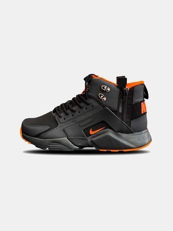 Кросівки Nike Huarache X Acronym Mid Black Orange Termo (термо) 01629-Помаранчевий-40 фото