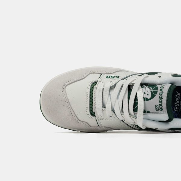 Кросівки NB New Balance 550 White Green 07130-Зелений-36 фото