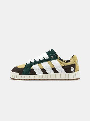 Кросівки Adidas LWST x Bape Beige Green White Brown 17758-Жовтий-44 фото